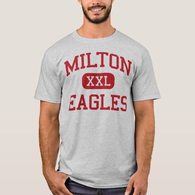 T-shirt Milton - Eagles - lycée - Alpharetta la Géorgie (Devant)