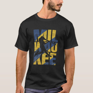 T-shirt Milwaukee Baseball Home Run Jeu Jour T Chemise