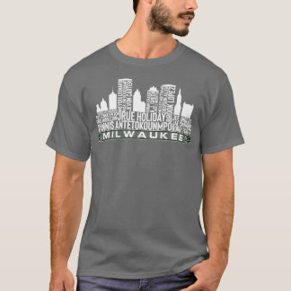 T-shirt Milwaukee Basketball Team 23 Joueur Roster Milwauk