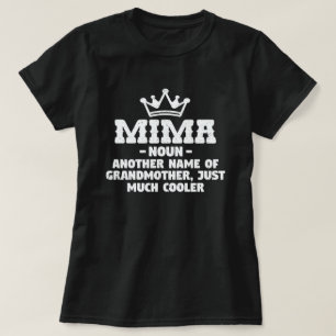 T-shirt Mima Definition Funny Grandma Mother Day Cadeau T-