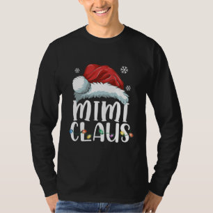 T-shirt Mimi Claus Shirt Christmas Pajama Family Matching