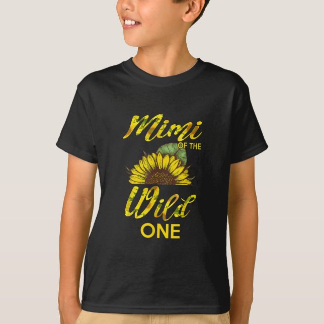T-shirt Mimi De Fleur De Soleil Sauvage D'Un Premier Anniv (Devant)