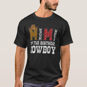 T-shirt Mimi de la cow-boy rodeo d'anniversaire des enfant