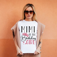 Mimi de la famille de jumelage personnalisée fille