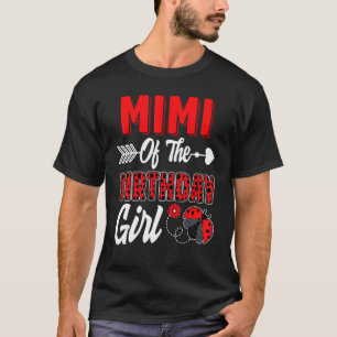 T-shirt Mimi De La Fille D'Anniversaire Ladybug Famille La