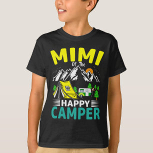 T-shirt Mimi de la grand-mère campeuse 1er anniversaire Fa