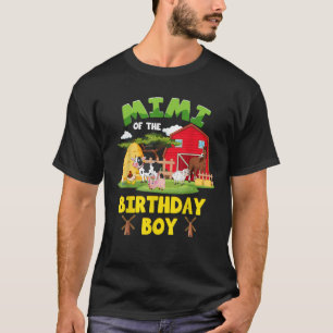T-shirt Mimi De L'Anniversaire Boy Farm Animals Barnyard P