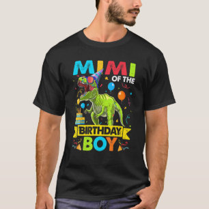 T-shirt Mimi De L'Anniversaire Boy Rex Dinosaur Parc D'Ann