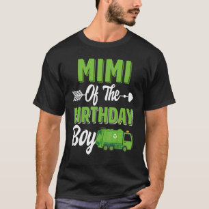 T-shirt Mimi De L'Anniversaire Garbage Truck Correspondant