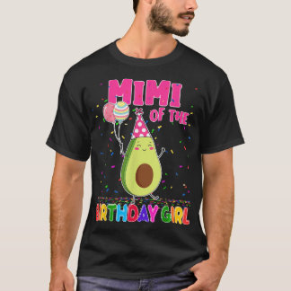 T-shirt Mimi De L'Anniversaire Girl Avocados Famille Thème