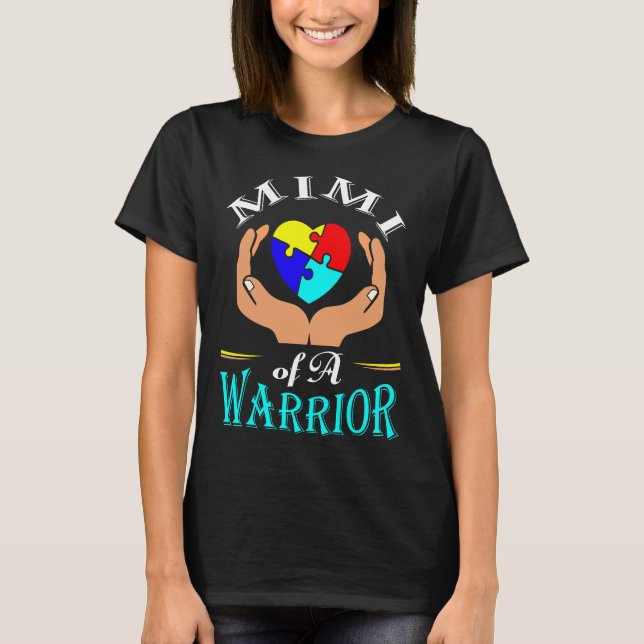 T-shirt Mimi D'Un Autisme Guerrier (Devant)