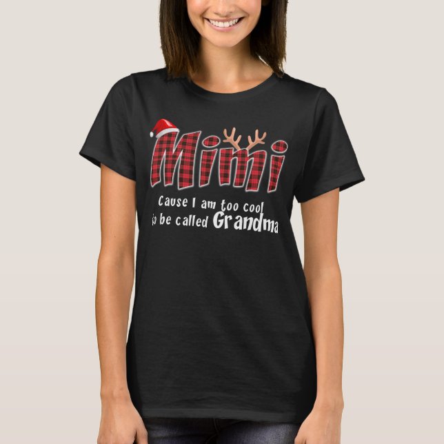 T-shirt Mimi Gift|Mimi Noël grand grand grand-mère Mimi (Devant)