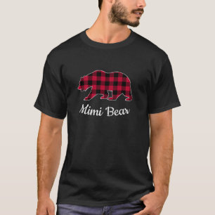 T-shirt Mimi Oear Pajama de Noël Rouge Buffalo plaqué long
