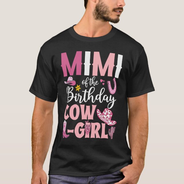 T-shirt Mimi Of The Birthday Cowgirl Rodeo Party B day Gir (Devant)