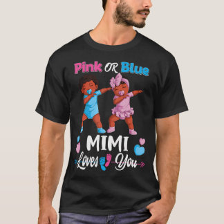 T-shirt Mimi Rose Ou Bleu Vous Aime Bébé Noir Genre Réve