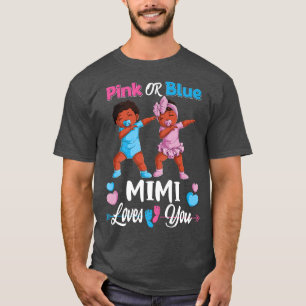 T-shirt Mimi Rose Ou Bleu Vous Aime Bébé Noir Genre Réve