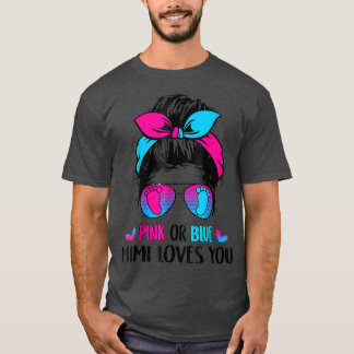 T-shirt Mimi rose ou bleu vous aime La révélation de genre