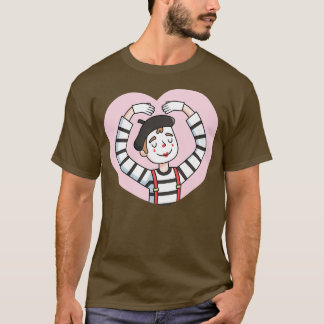 T-shirt Mimme mignon Avec Gesture D'Amour