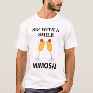 T-shirt Mimosa Sip Avec Le Sourire Mimosa