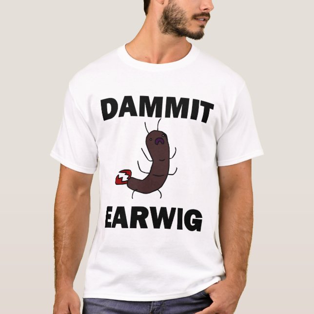 T-shirt MINCE chemise de FORFICULE (Devant)