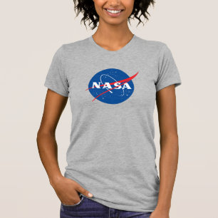 T-shirt mince féminin Iconic NASA (gris lune)