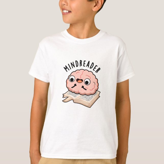 T-shirt Mince Reader Funny Brain Pun (Devant)