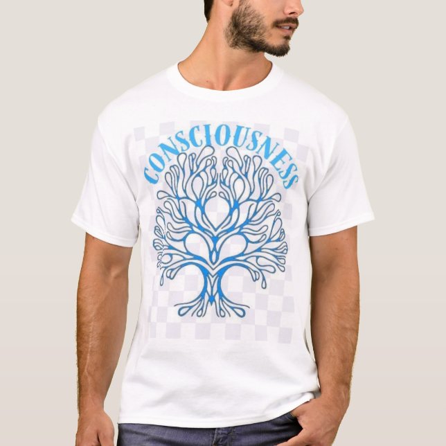 T-shirt Mindfulness Tree Art Tee - Embrace Consciousness (Devant)