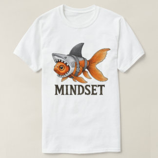 T-shirt Mindset Goldfish Shark Tee