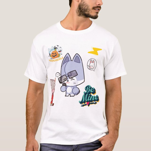 T-shirt Mine de squash (Devant)