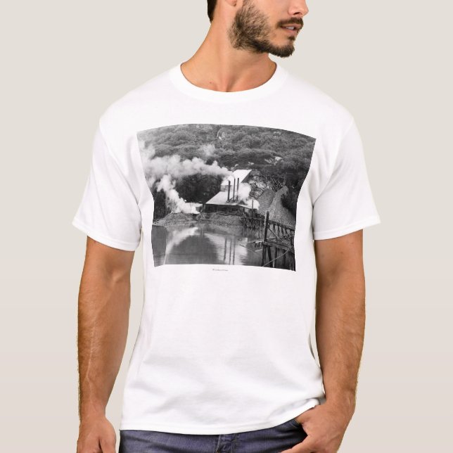 T-shirt Mine d'or dans Valdez, photographie de l'Alaska (Devant)