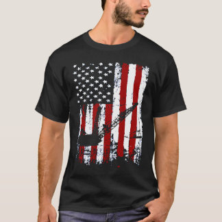 T-shirt Miners Patriotic American Flag Retro Men Women Min