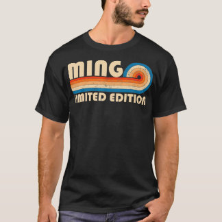 T-shirt MING Nom de famille Retro Vintage 80s 90s Annivers