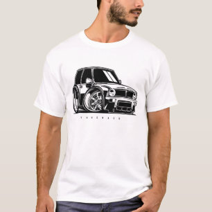 T-shirt Mini Clubman classique Toon Art Voiture passionné