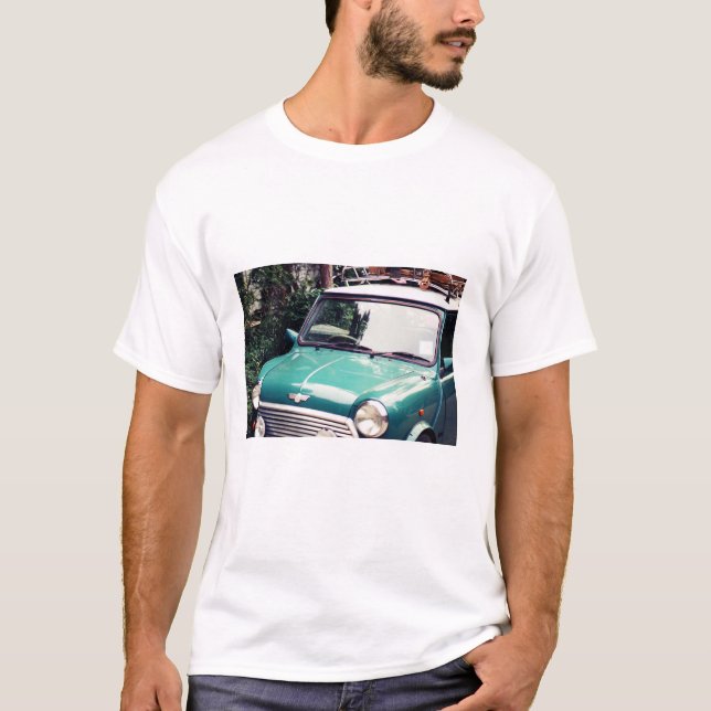 T-shirt Mini-cooper Voiture Green Classic (Devant)