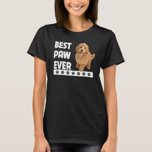 T-shirt Mini Golden Doodle Papa meilleur paw jamais Fête d
