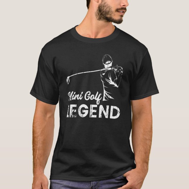 T-shirt Mini Golf Legend Golfing Player Golfer Coach Graph (Devant)