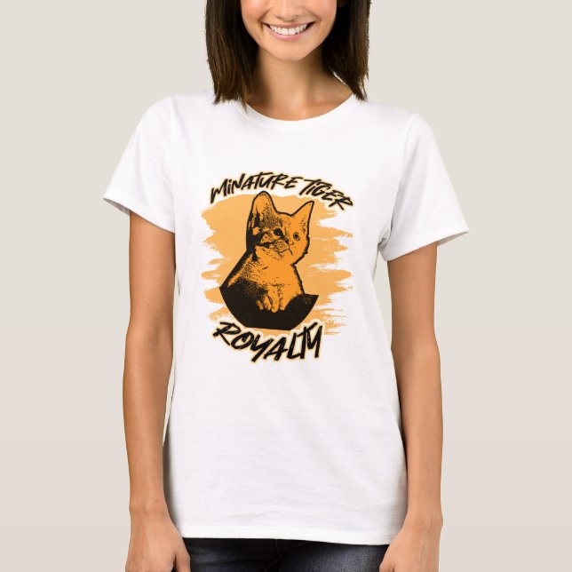 T-shirt Mini Pourcentage Tiger Funny Feline Amoureux des c (Devant)