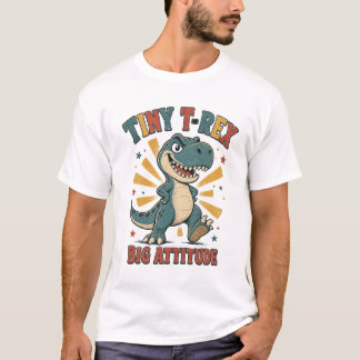 T-shirt Mini T-Rex Grande Attitude Drôle Dinosaure