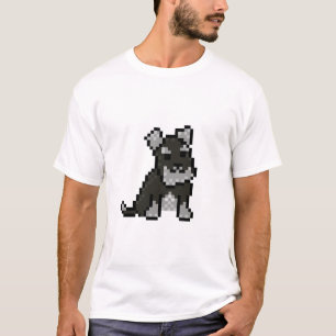 T-shirt Mini-T-shirt Pixel Schnauzer Art