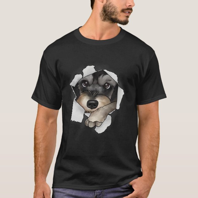 T-shirt Miniature Schnauzer (Devant)