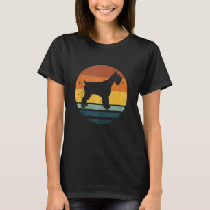 T-shirt Miniature Schnauzer Mini Vintage Retro Chien Maman