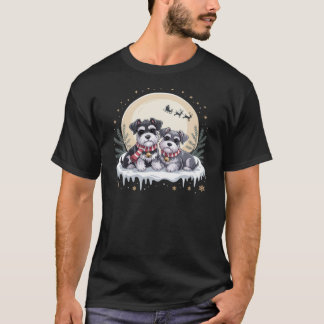 T-shirt Miniature Schnauzer Noël