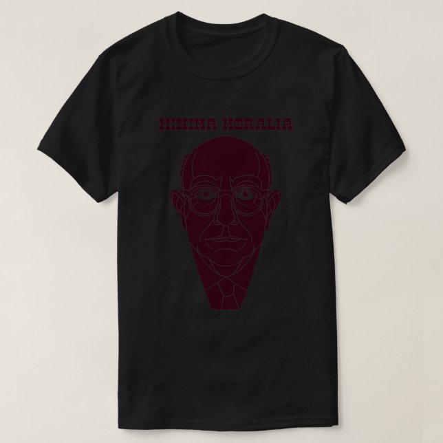 T-shirt Minima Moralia Adorno (Design devant)