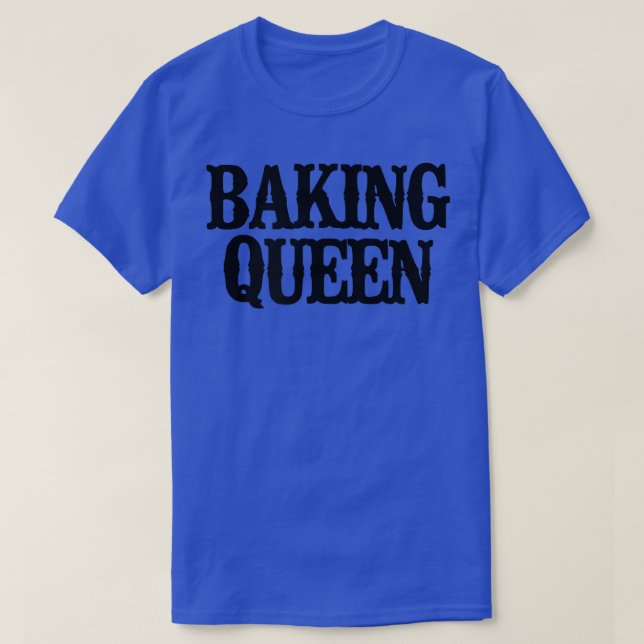 T-shirt Minimal Funny Baking Queen  2355 (Design devant)