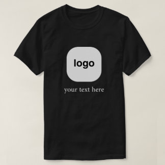 T-shirt Minimal Logo Design with Custom Text