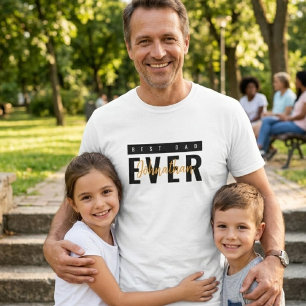 T-Shirt Minimal Meilleur Papa de Tous les Temps po