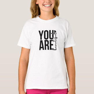 T-shirt Minimalist “Beautiful” Typography Design – Black a