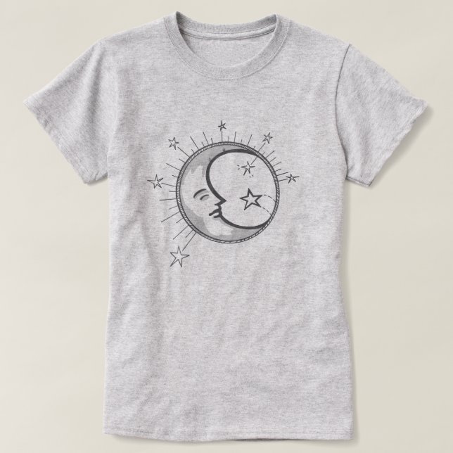 T-shirt Minimalist Moon Tee/ (Design devant)