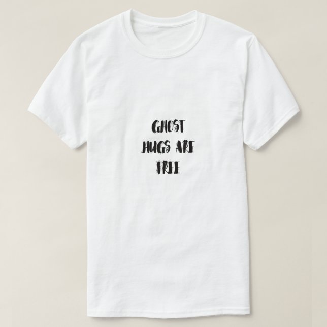 T-shirt Minimalist Skull BOO Halloween Art (Design devant)