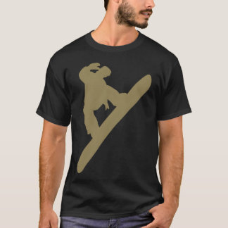 T-shirt Minimalist Snowboarder Winter Sports girl